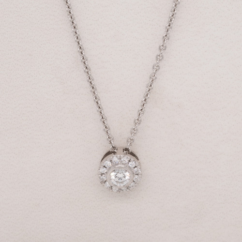 Diamond Halo Pendant