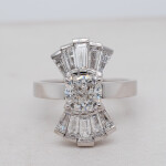 Art Deco Diamond Cluster Ring