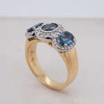 BA7685 Sapphire 3 Stone Halo Ring Angle 1080x1080 copy