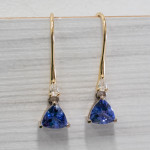 Trillion Tanzanite and Diamond Set