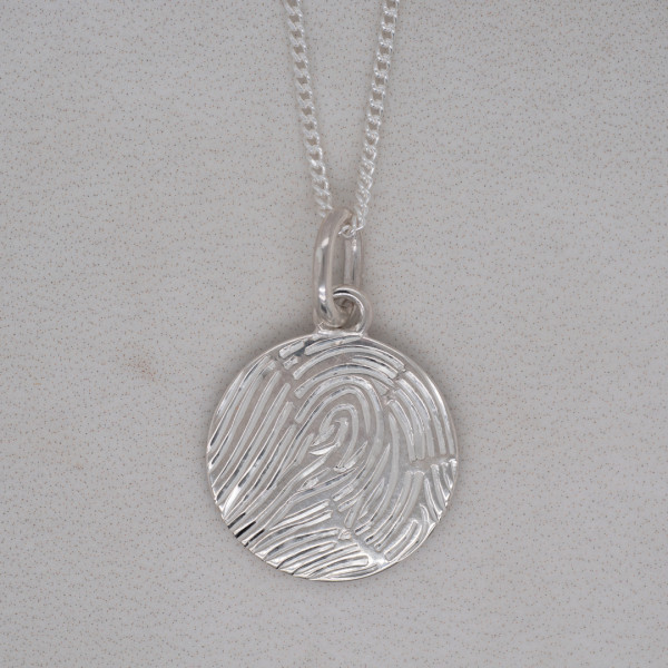 Fingerprint Engraved Pendant