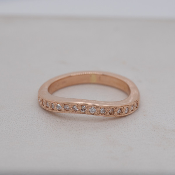 Shaped Diamond Wedding Ring