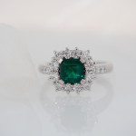 BA8312 Emerald Diamond Cluster Ring 1080x1080 copy