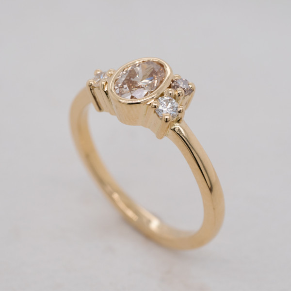 Champgane White Diamond Cluster Ring Angle 1080x1080 copy