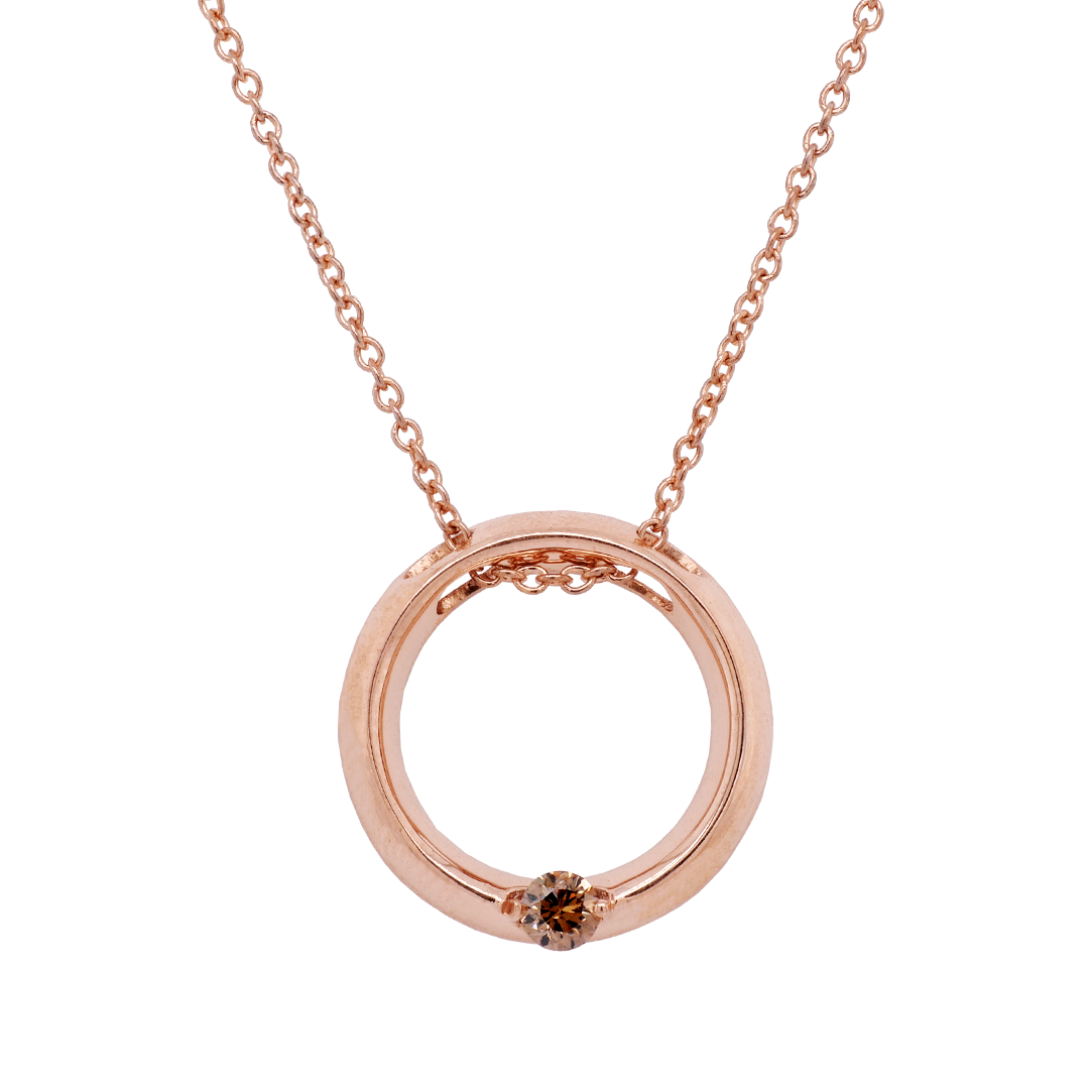 Chocolate Diamond Circle Necklace Dalgleish Diamonds » Dalgleish Diamonds