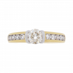 280621 Tension Set Diamond Solitaire Champagne Ring Top 1080x1080 copy