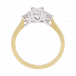 280624 Princess Brilliant Diamond Three Stone Ring Front 1080x1080 copy