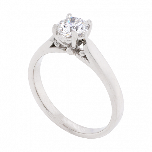 Four Claw Classic Diamond Solitaire Ring