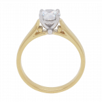 290550 4 Claw Diamond Soliatire Yellow Gold Ring Front 1080x1080 copy