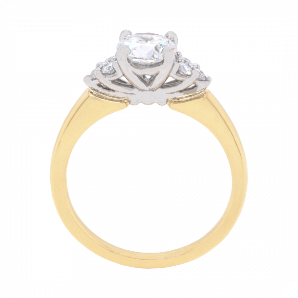 290551 6 Diamond Shoulder Yellow Gold Ring Front 1080x1080 copy