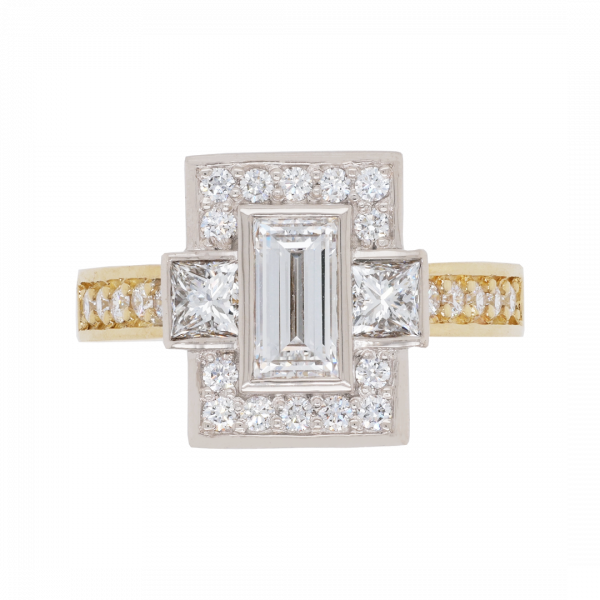 290553 Baguette Diamond Cluster Ring Top 1080x1080 copy