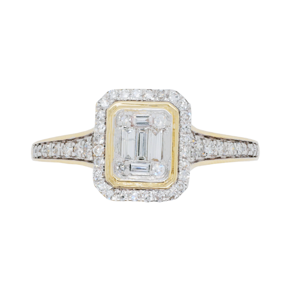 010878 Baguette Cut Diamond Cluster Ring Top 1080x1080 copy