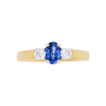 Sapphire Diamond Three Stone Ring Top 1083x1083