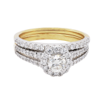 280615 Brilliant Diamond Halo Ring Set Flat 1080x1080