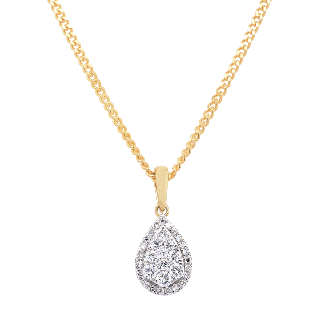 Teardrop Shaped Diamond Pendant | Dalgleish Diamonds » Dalgleish Diamonds