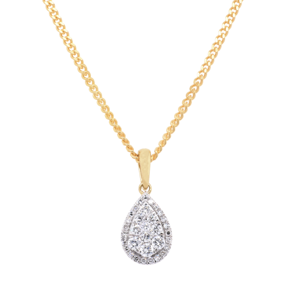 Teardrop Shaped Diamond Pendant | Dalgleish Diamonds » Dalgleish Diamonds