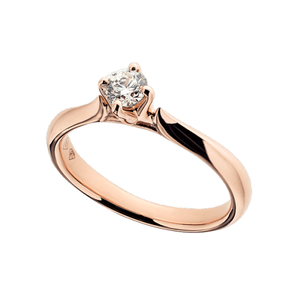 Twist Set Rose Gold Solitaire