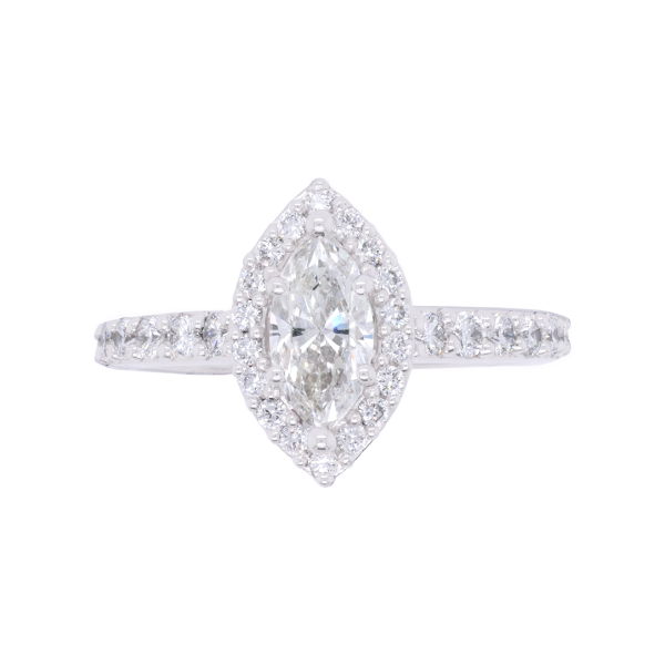 Marquise Diamond Halo Platinum Ring Top 1083x1083