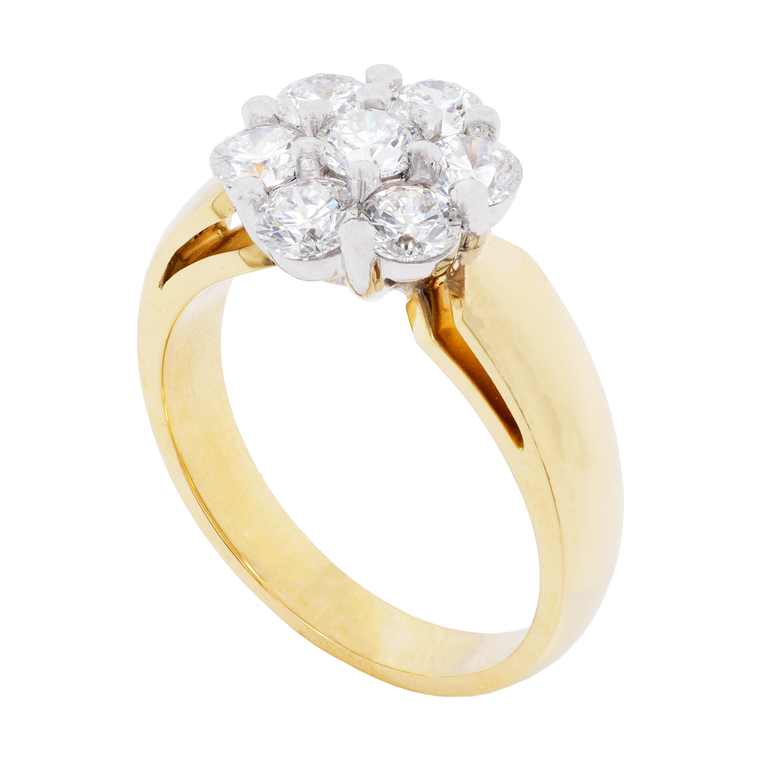 Large Flower Diamond Cluster Ring Dalgleish Diamonds » Dalgleish Diamonds