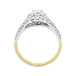 280615 Brilliant Diamond Halo Ring Set Front 1080x1080