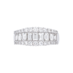 Baguette Diamond Cluster Channel Set Ring Top 1083x1083