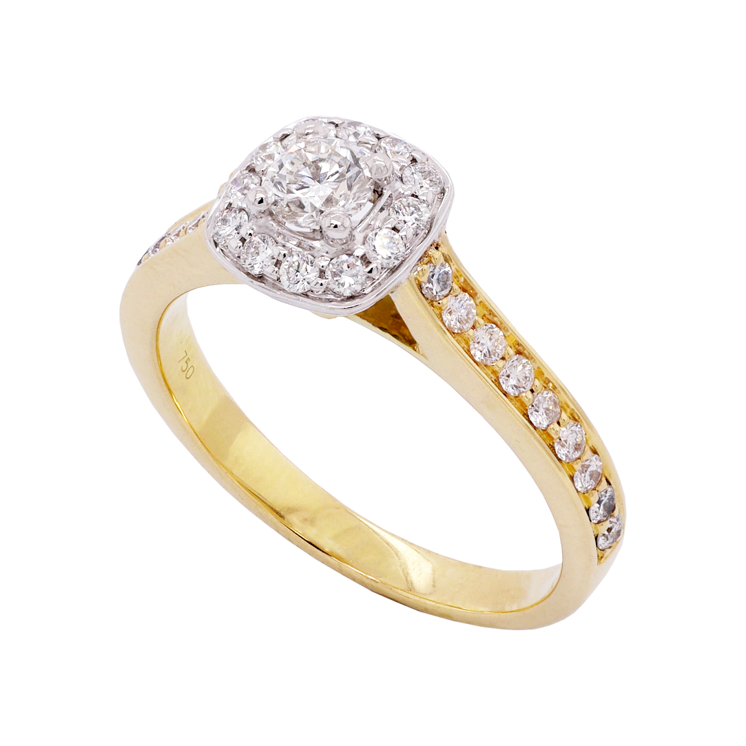 Brilliant Cut Diamond Halo Engagement Ring | Dalgleish Diamonds ...