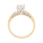 280604 4 Claw Diamond Side Band Solitaire Ring Front 1080x1080 copy