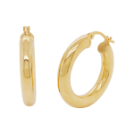 Large Gold Essential Hoop Earrings