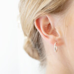 Small Hoop Earrings Silver On Ear 1080x1350