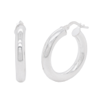 Large Silver Essential Hoop Earrings