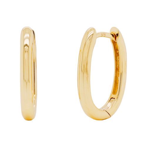 Small Gold Paper Hoop Earrings