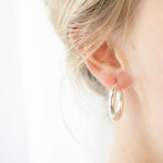Large Hoop Earrings Silver On Ear 1080x1350