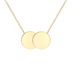 Double Disc Circle Pendant