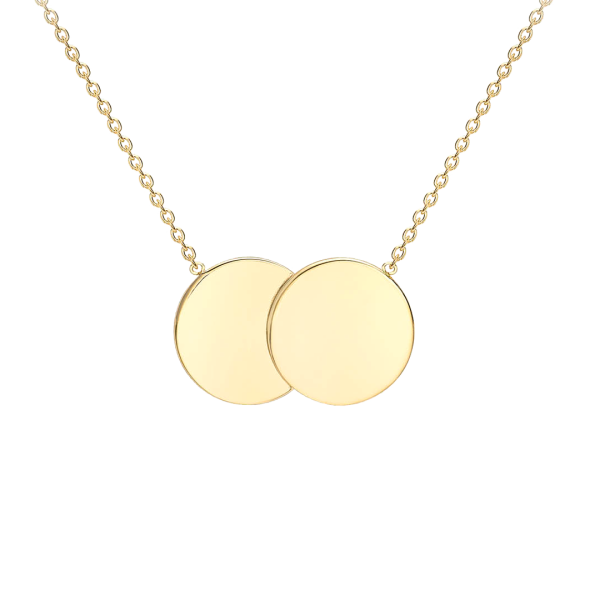 Double Disc Circle Pendant