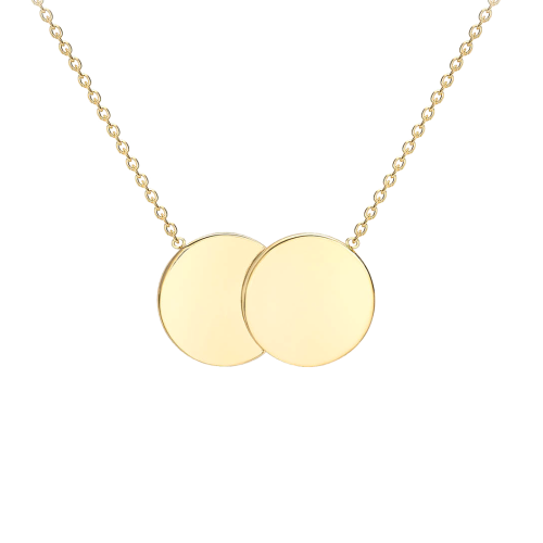 Double Disc Circle Pendant