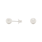 Large Staple Silver Stud Earrings