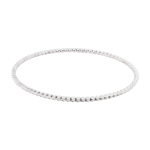 Silver Stacker Rope Bangle