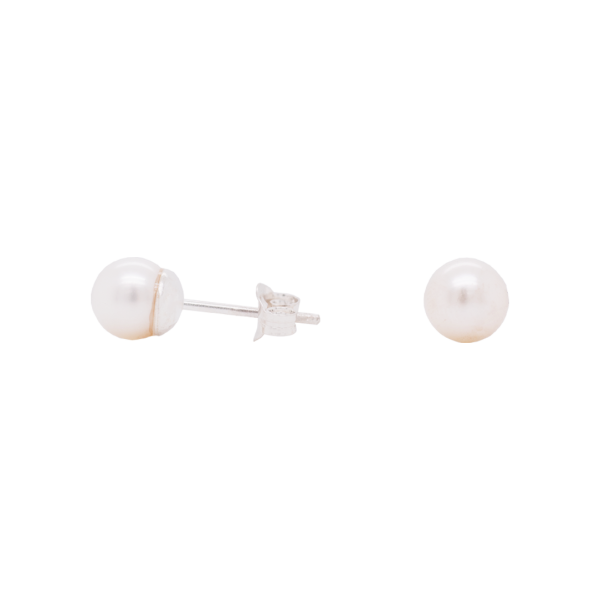 Large Classic Pearl Stud Earrings