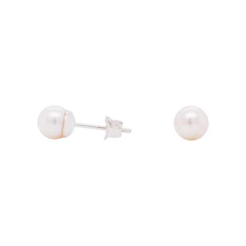 Large Classic Pearl Stud Earrings