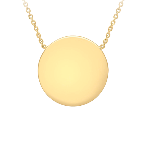 Large Circle Disc Pendant