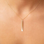 Long Verticle Bar Pendant Necklace Model 1080x1080 copy