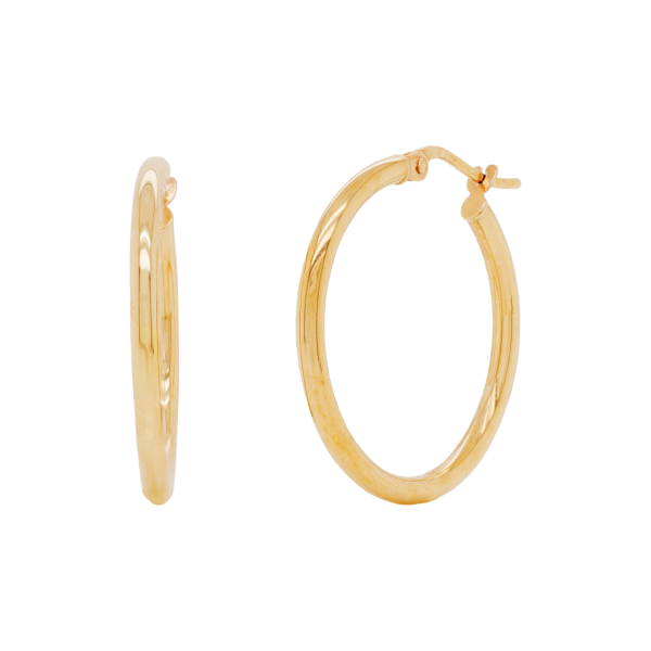 Medium Gold Essential Hoop Earrings