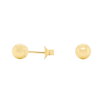 Large Staple Gold Stud Earrings