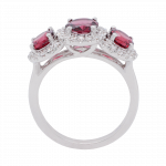 040400 Rubellite Garnet Stone Diamond Halo Ring Front 1080x1080 copy