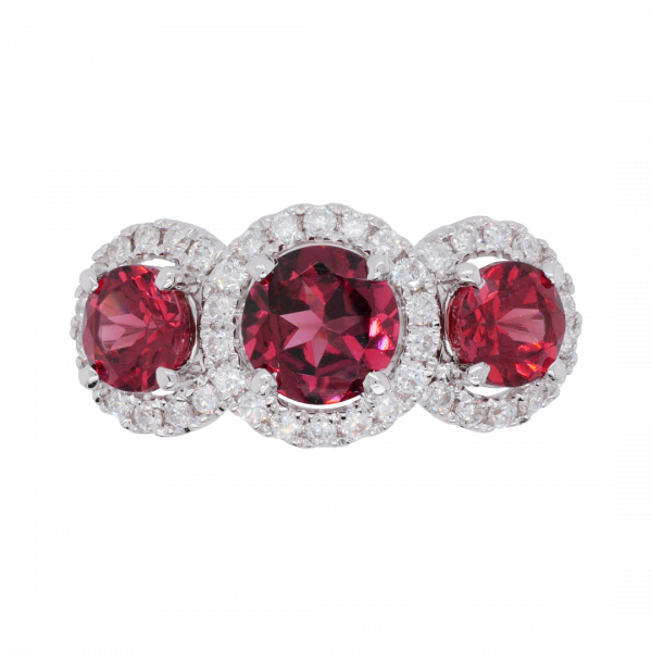 040400 Rubellite Garnet Stone Diamond Halo Ring Top 1080x1080 copy