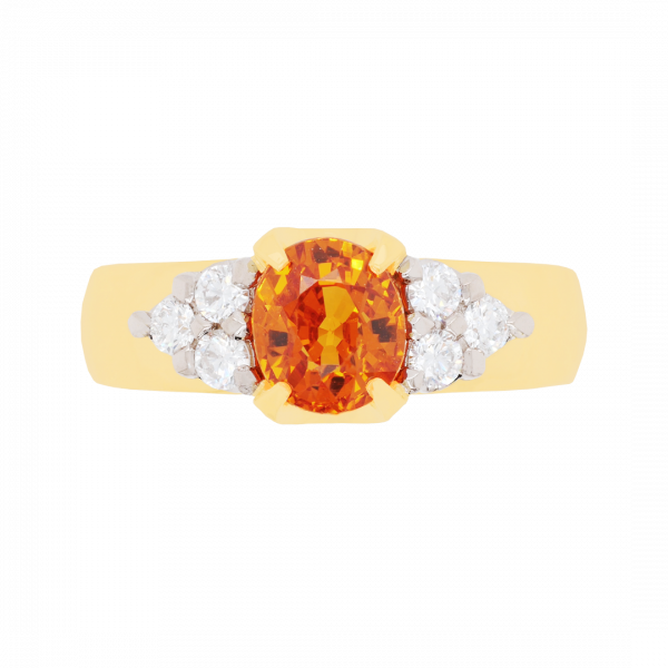 040401 Spessatite Garnet Diamond Ring Top 1080x1080 copy