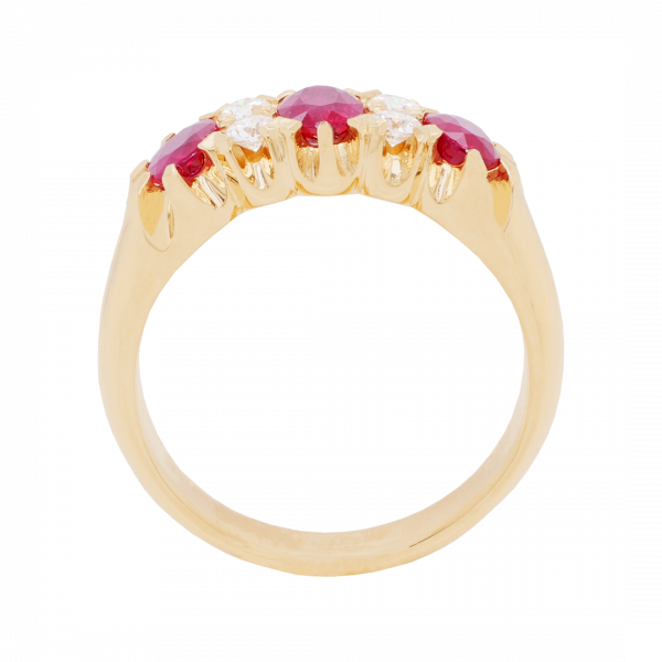 040402 Ruby Diamond London Bridge Ring Front 1080x1080 copy