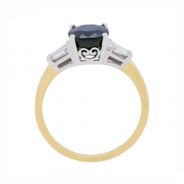 040409 Oval Sapphire Baguette Diamond Ring Front 1080x1080 copy