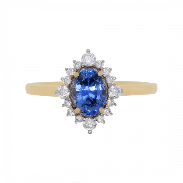 040427 Oval Ceylon Sapphire Sunrise Diamond Halo Ring Top 1080x1080 copy