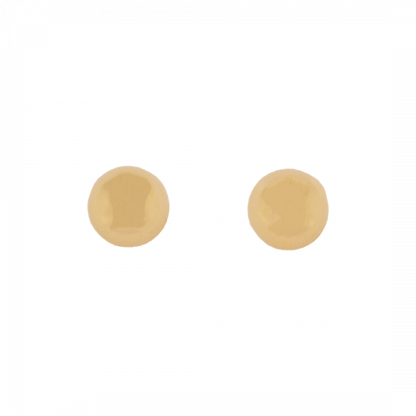 Large Gold Half Ball Studs